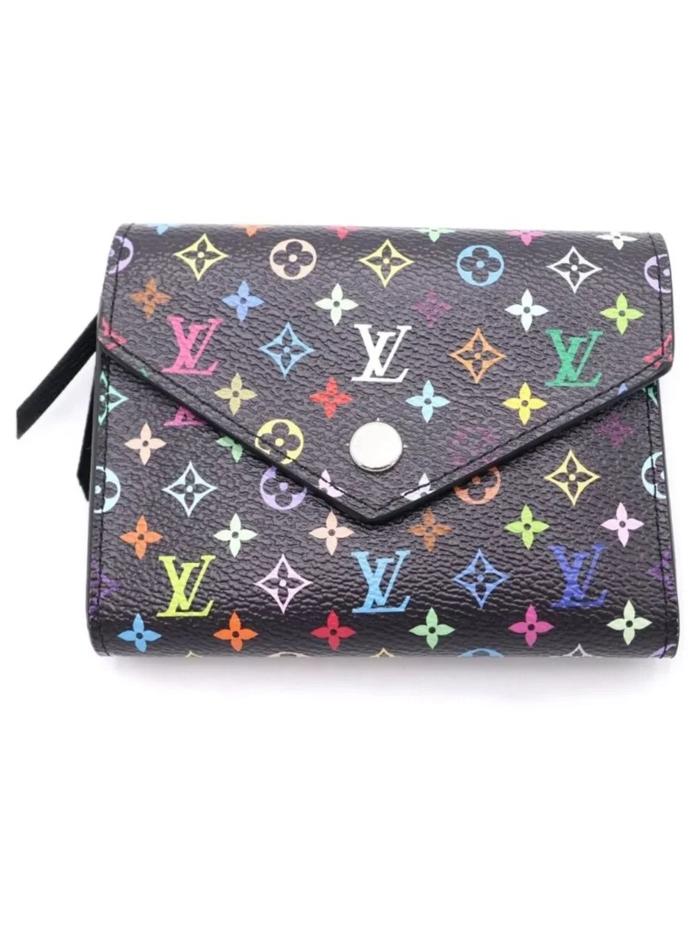 Louis Vuitton Multi Monogram Portefeuille Victory Tri Foldwallet Black Wallet